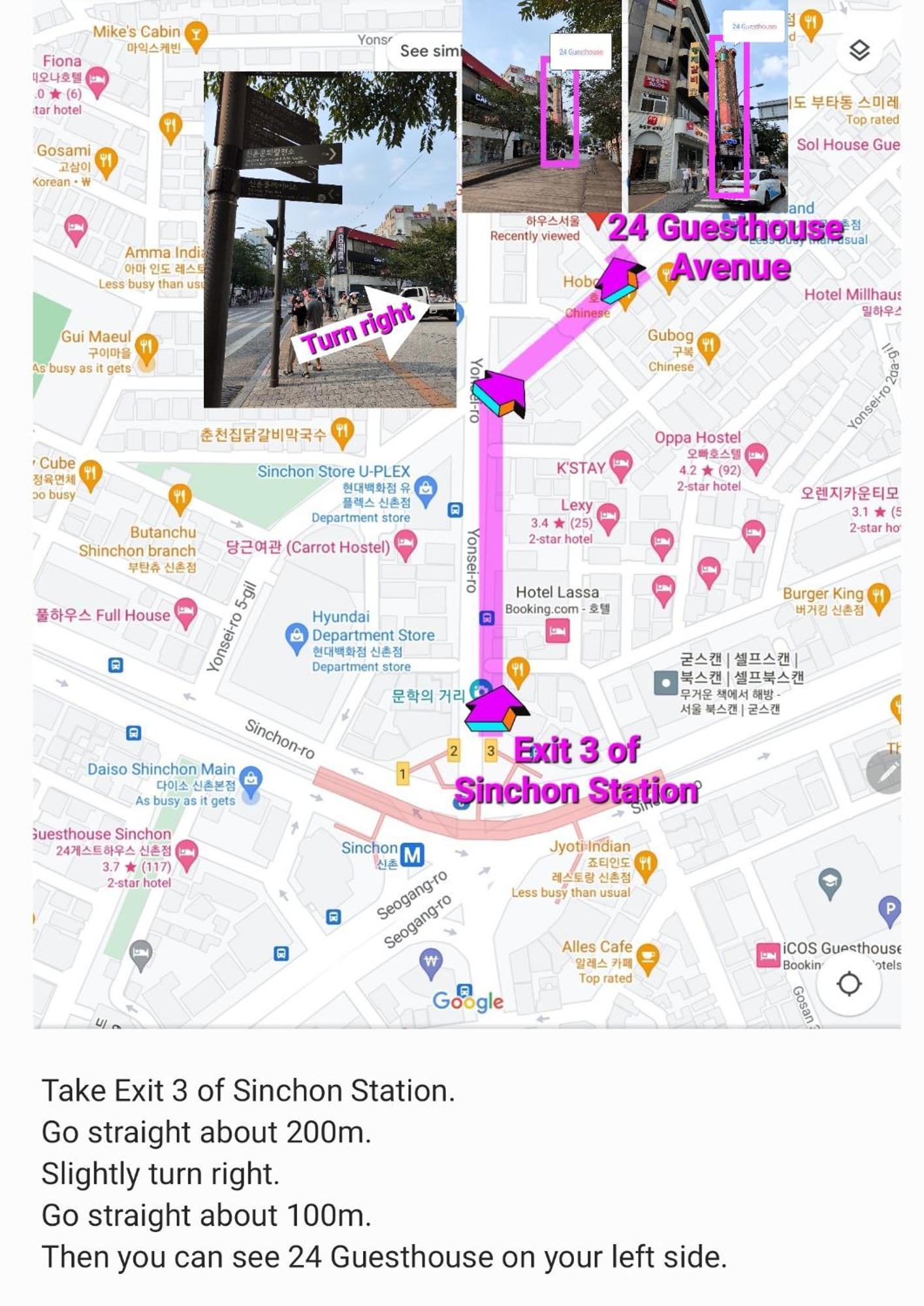 24 Guesthouse Sinchon Avenue Сеул Екстериор снимка